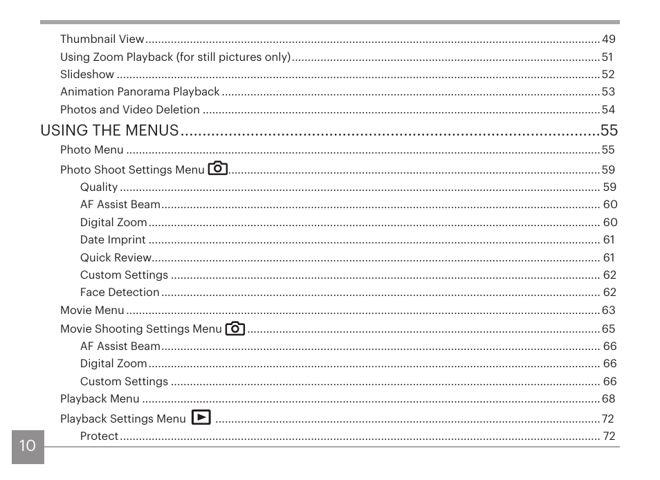 Using the menus | Kodak PIXPRO AZ425 Digital Camera (Black) User Manual | Page 11 / 94