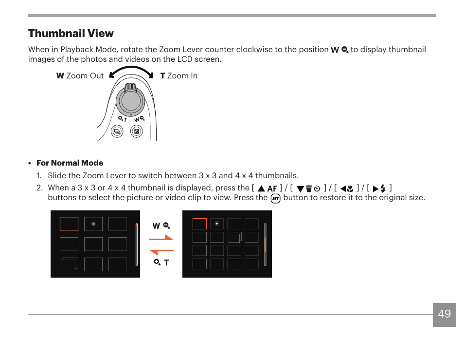 49 thumbnail view | Kodak PIXPRO AZ425 Digital Camera (Black) User Manual | Page 50 / 94