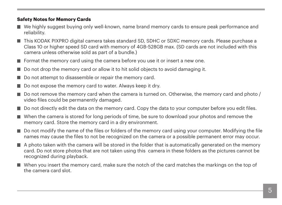 Kodak PIXPRO AZ425 Digital Camera (Black) User Manual | Page 6 / 94