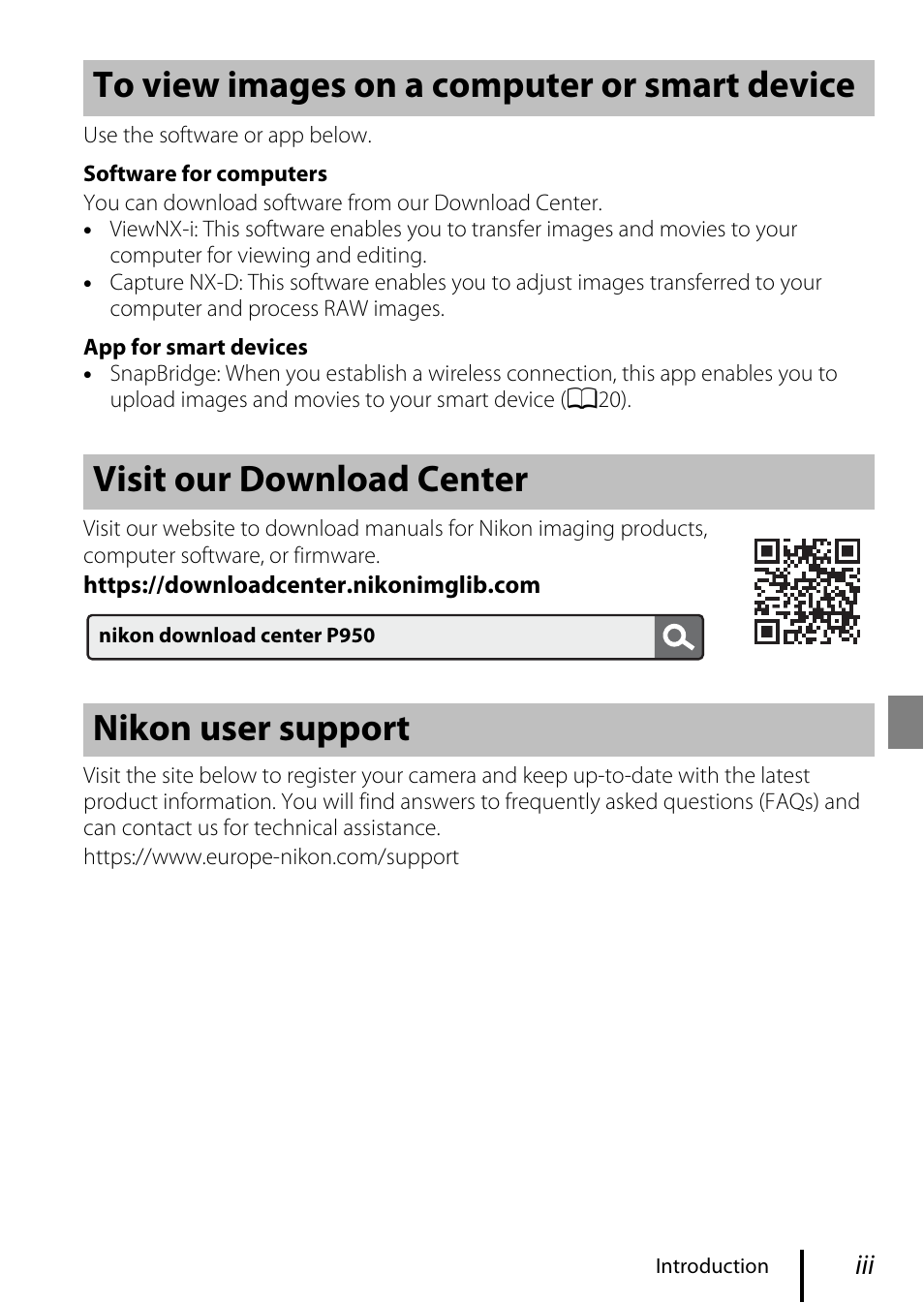 Nikon COOLPIX P950 Digital Camera User Manual | Page 3 / 44