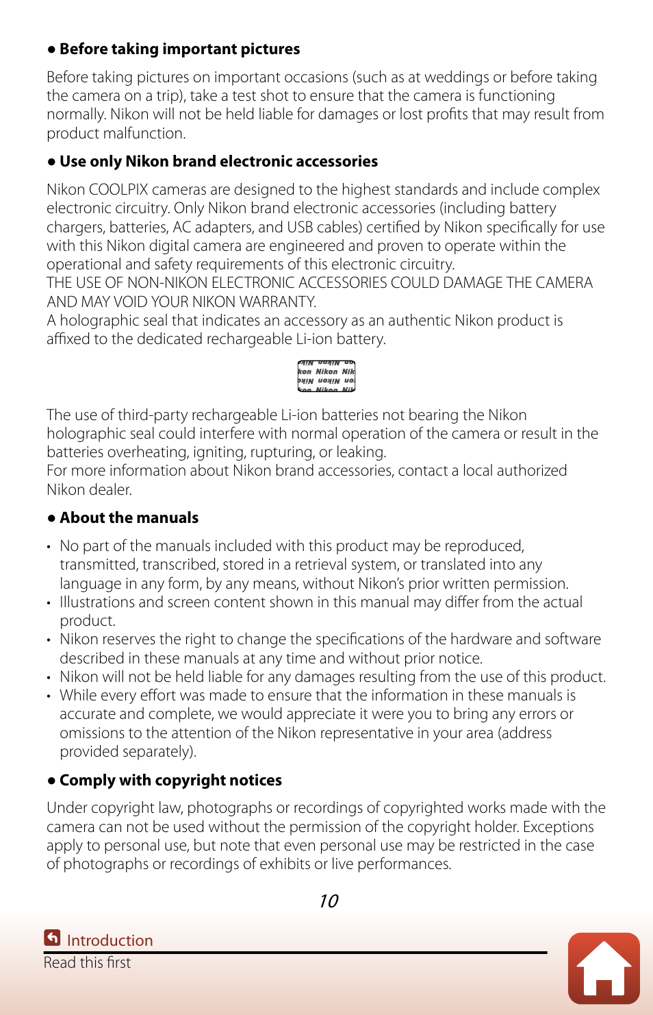Nikon COOLPIX P950 Digital Camera User Manual | Page 10 / 306