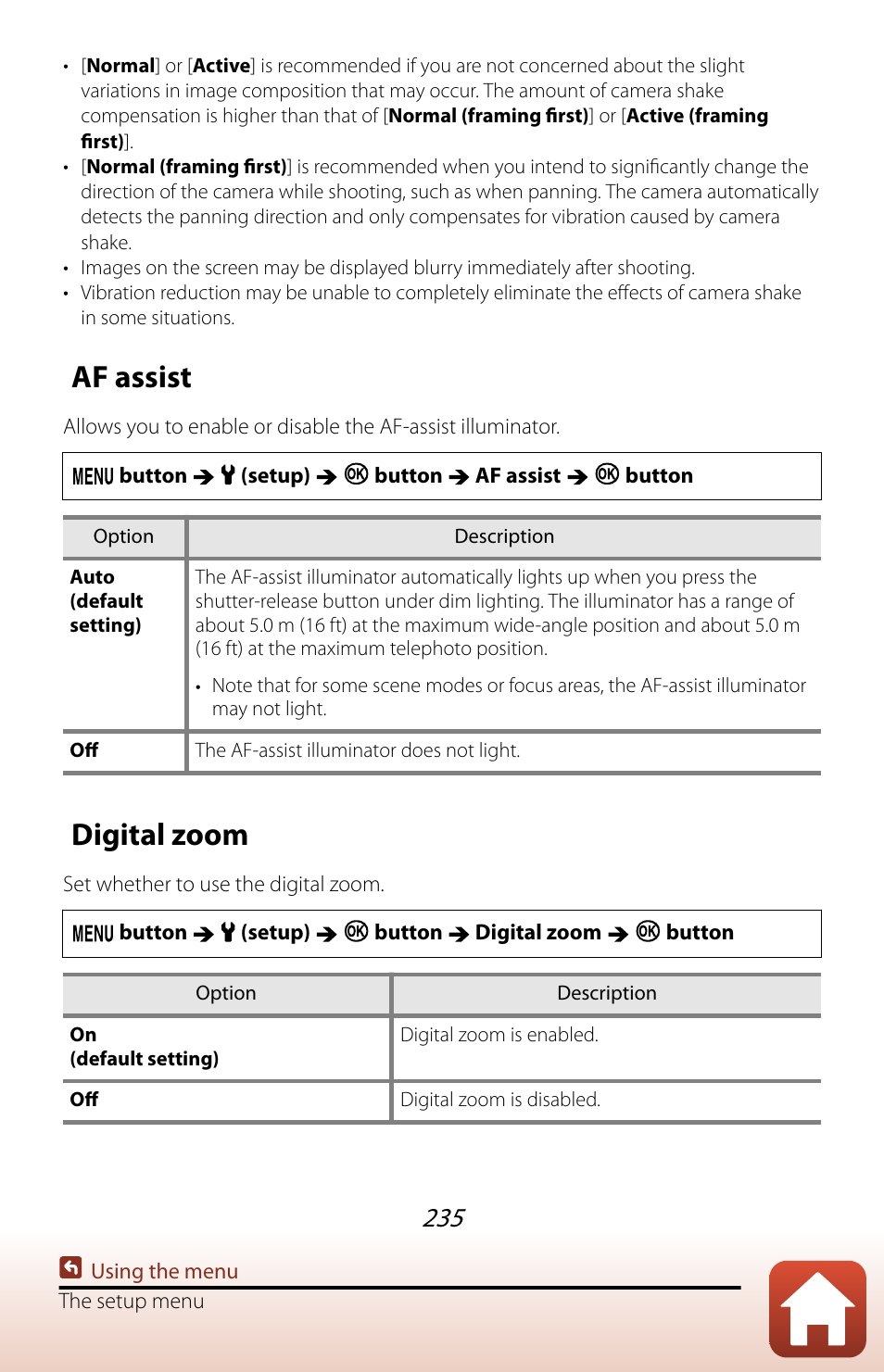 Af assist, Digital zoom | Nikon COOLPIX P950 Digital Camera User Manual | Page 235 / 306