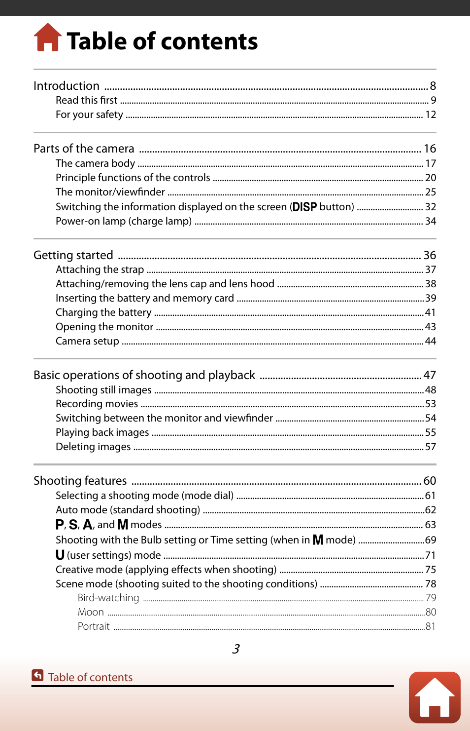 Nikon COOLPIX P950 Digital Camera User Manual | Page 3 / 306