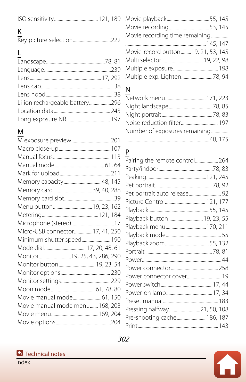 Nikon COOLPIX P950 Digital Camera User Manual | Page 302 / 306