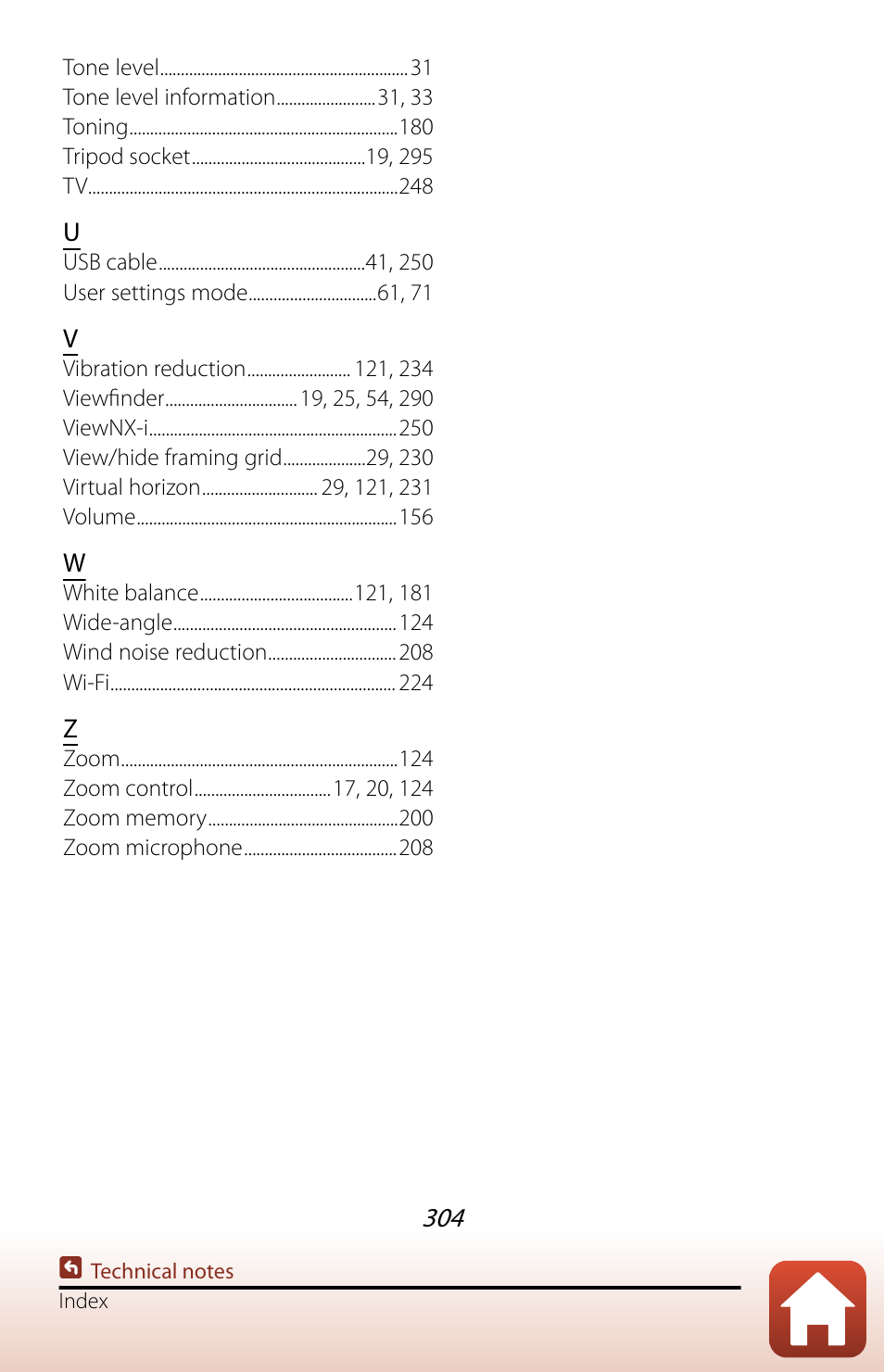 Nikon COOLPIX P950 Digital Camera User Manual | Page 304 / 306