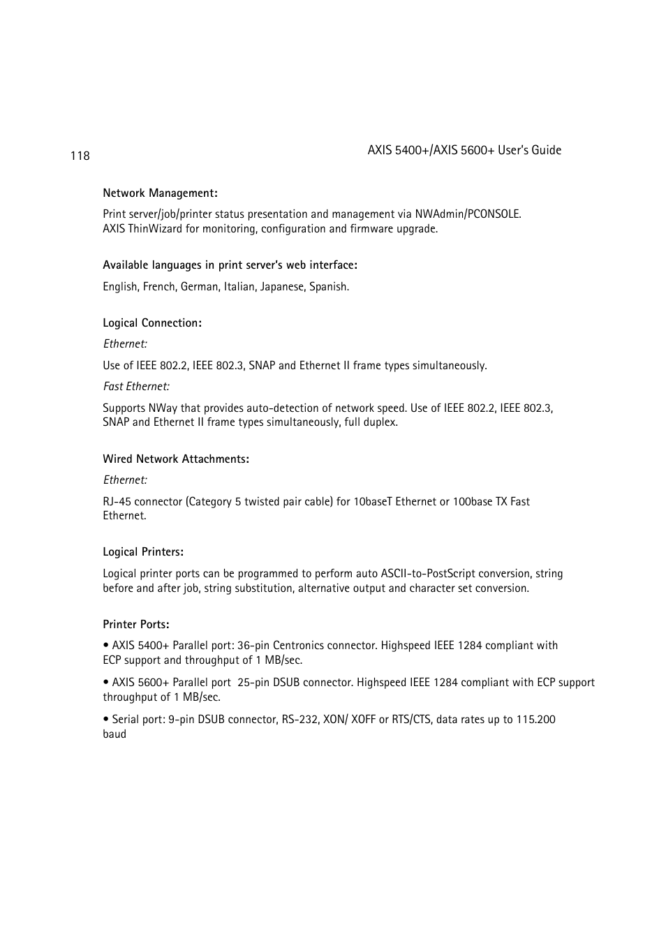 Dell 5400+ User Manual | Page 118 / 119