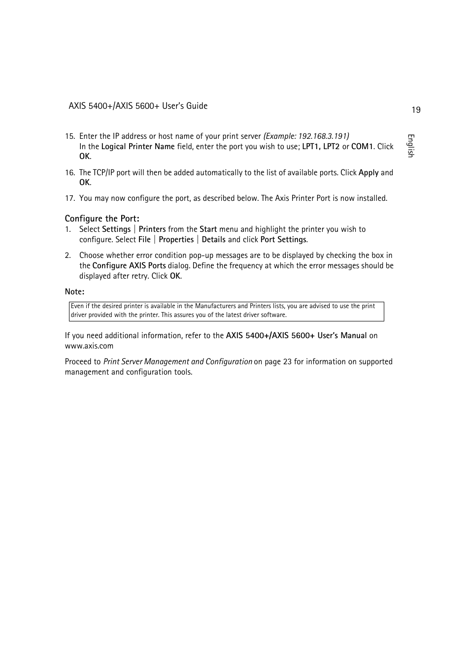 Dell 5400+ User Manual | Page 19 / 119