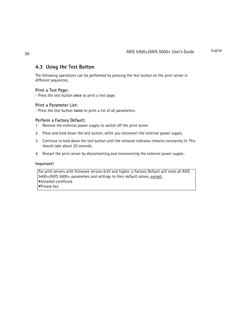 3 using the test button | Dell 5400+ User Manual | Page 26 / 119