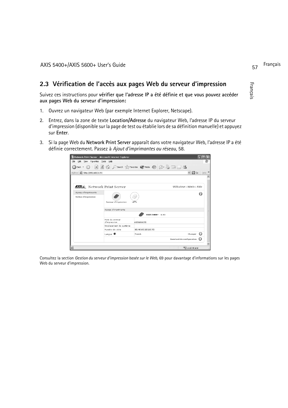 Vérification de l’accès aux | Dell 5400+ User Manual | Page 57 / 119