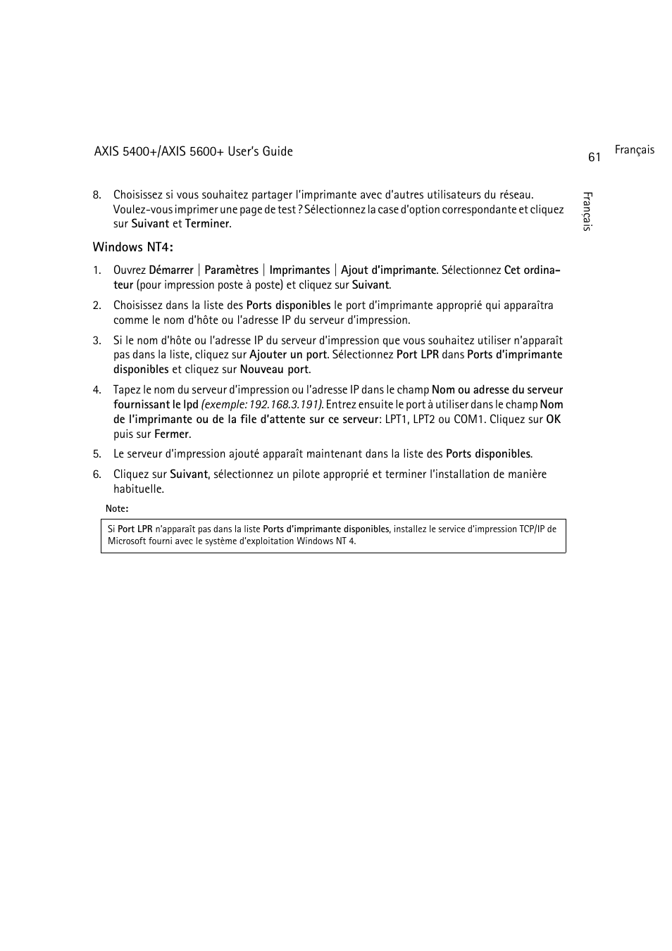 Dell 5400+ User Manual | Page 61 / 119