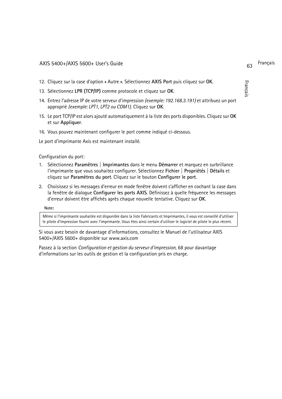 Dell 5400+ User Manual | Page 63 / 119