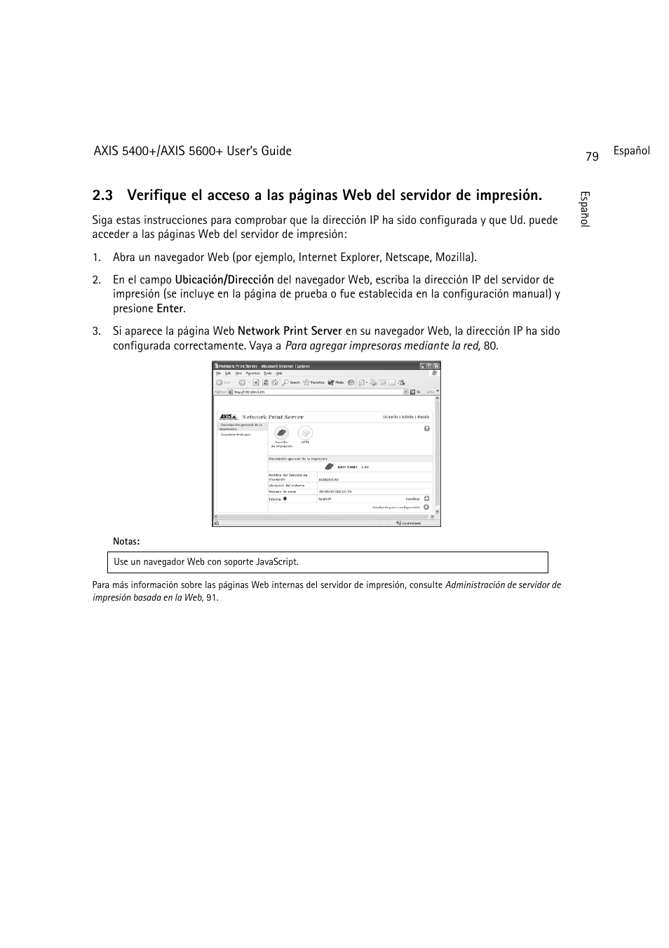 Verifique el acceso a las | Dell 5400+ User Manual | Page 79 / 119