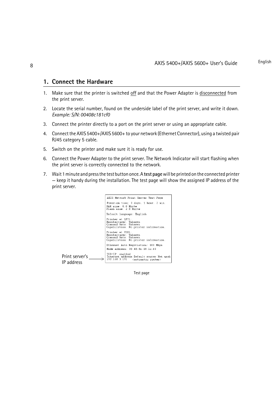 Connect the hardware, Connect the hardware, 8 | Dell 5400+ User Manual | Page 8 / 119