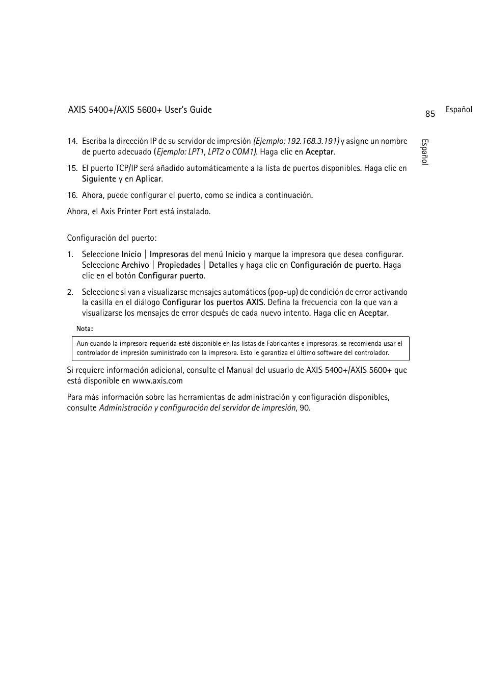 Dell 5400+ User Manual | Page 85 / 119