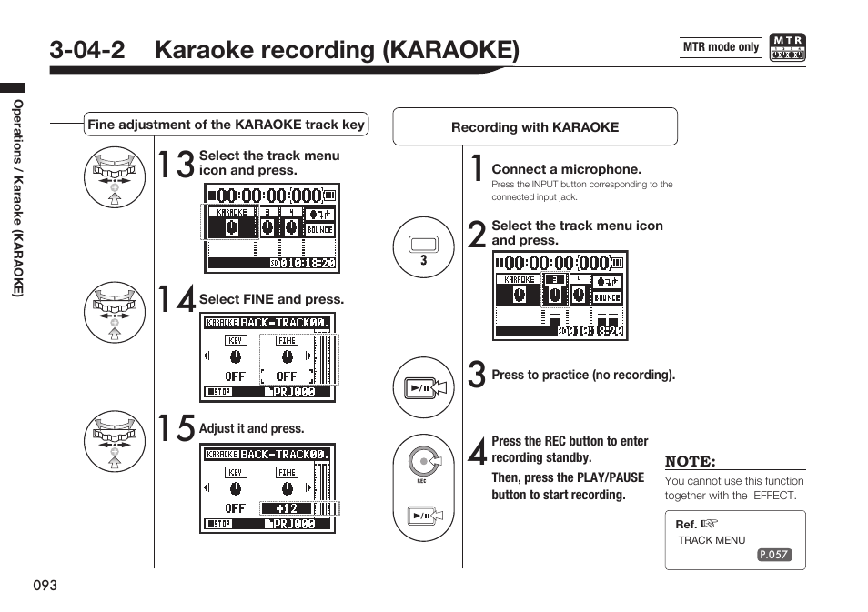 04-2 karaoke recording (karaoke) | Zoom H4n Pro 4-Input / 4-Track Portable Handy Recorder Kit with Protective Case (Black) User Manual | Page 89 / 151