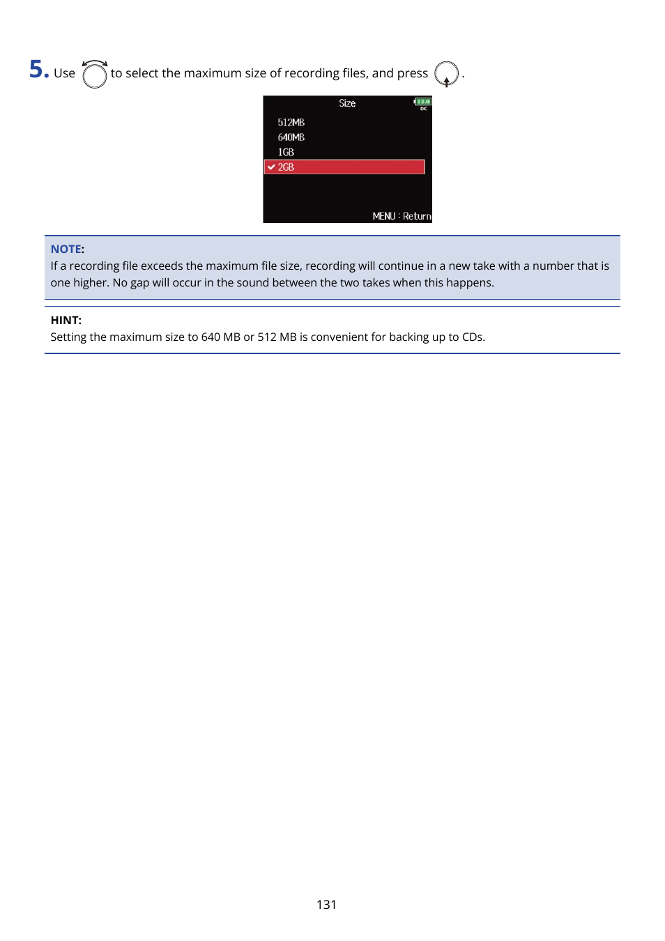 Zoom F8n Pro 8-Input / 10-Track Multitrack Field Recorder User Manual | Page 131 / 316