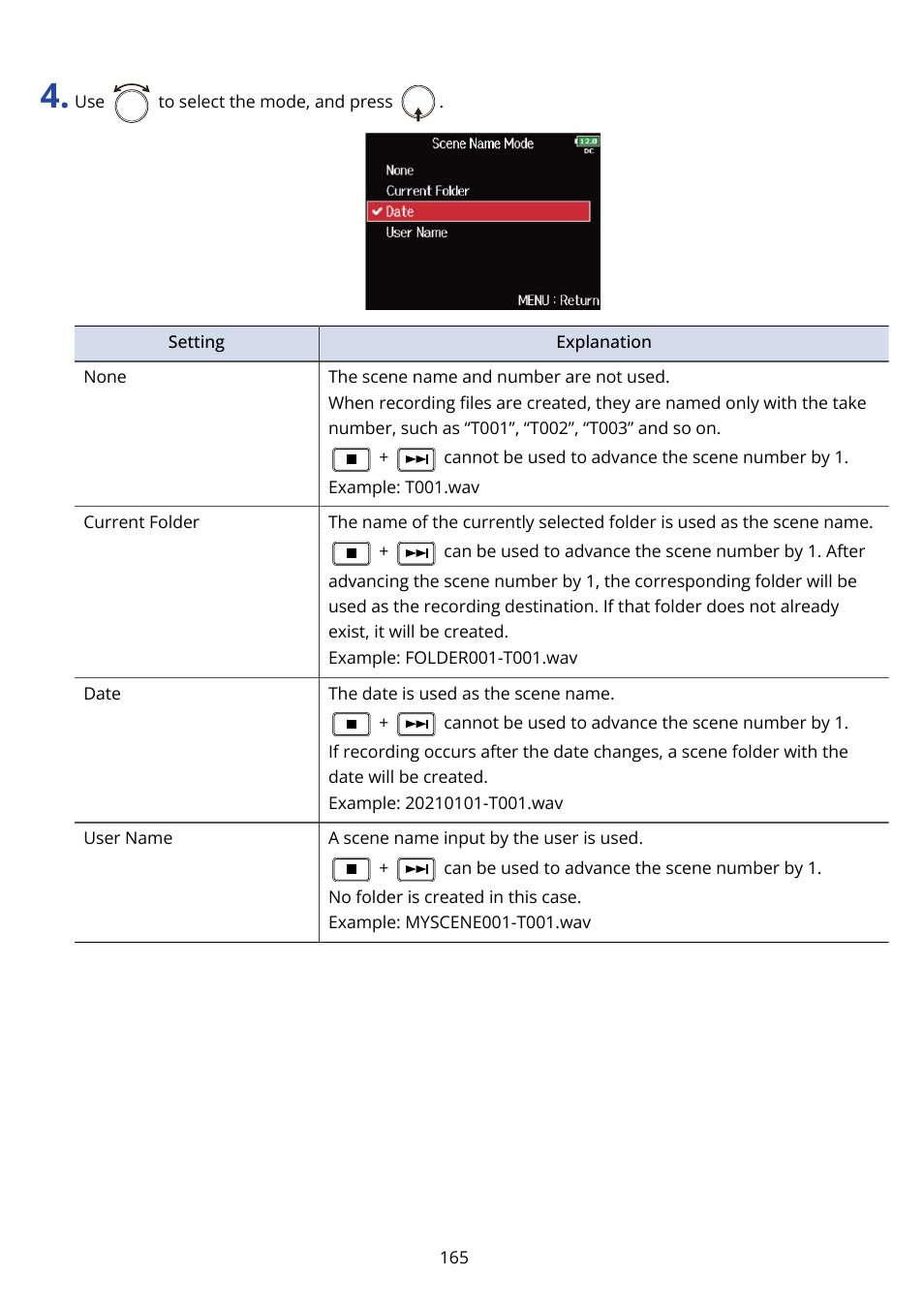 Zoom F8n Pro 8-Input / 10-Track Multitrack Field Recorder User Manual | Page 165 / 316