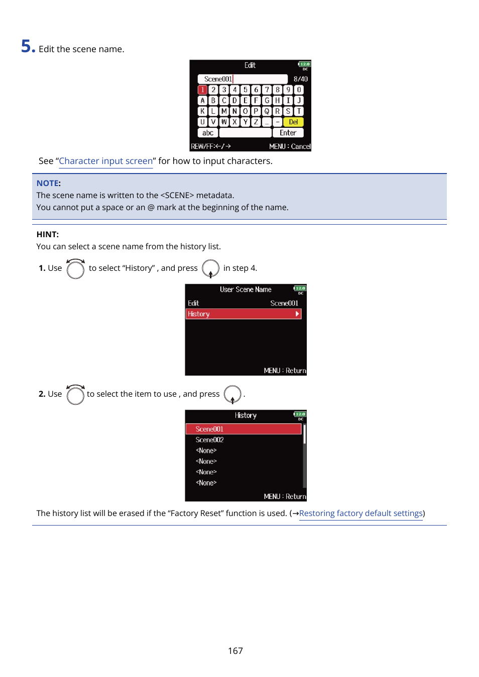 Zoom F8n Pro 8-Input / 10-Track Multitrack Field Recorder User Manual | Page 167 / 316