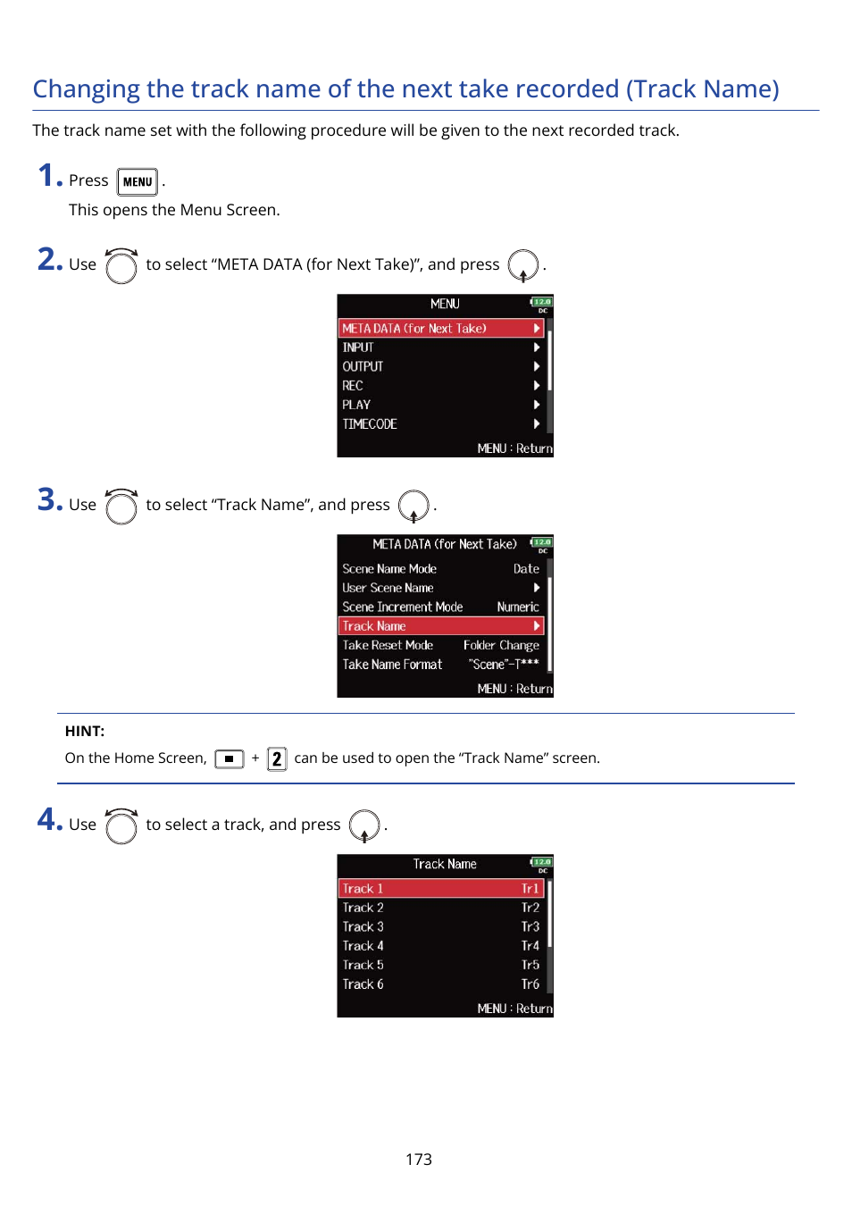 Zoom F8n Pro 8-Input / 10-Track Multitrack Field Recorder User Manual | Page 173 / 316