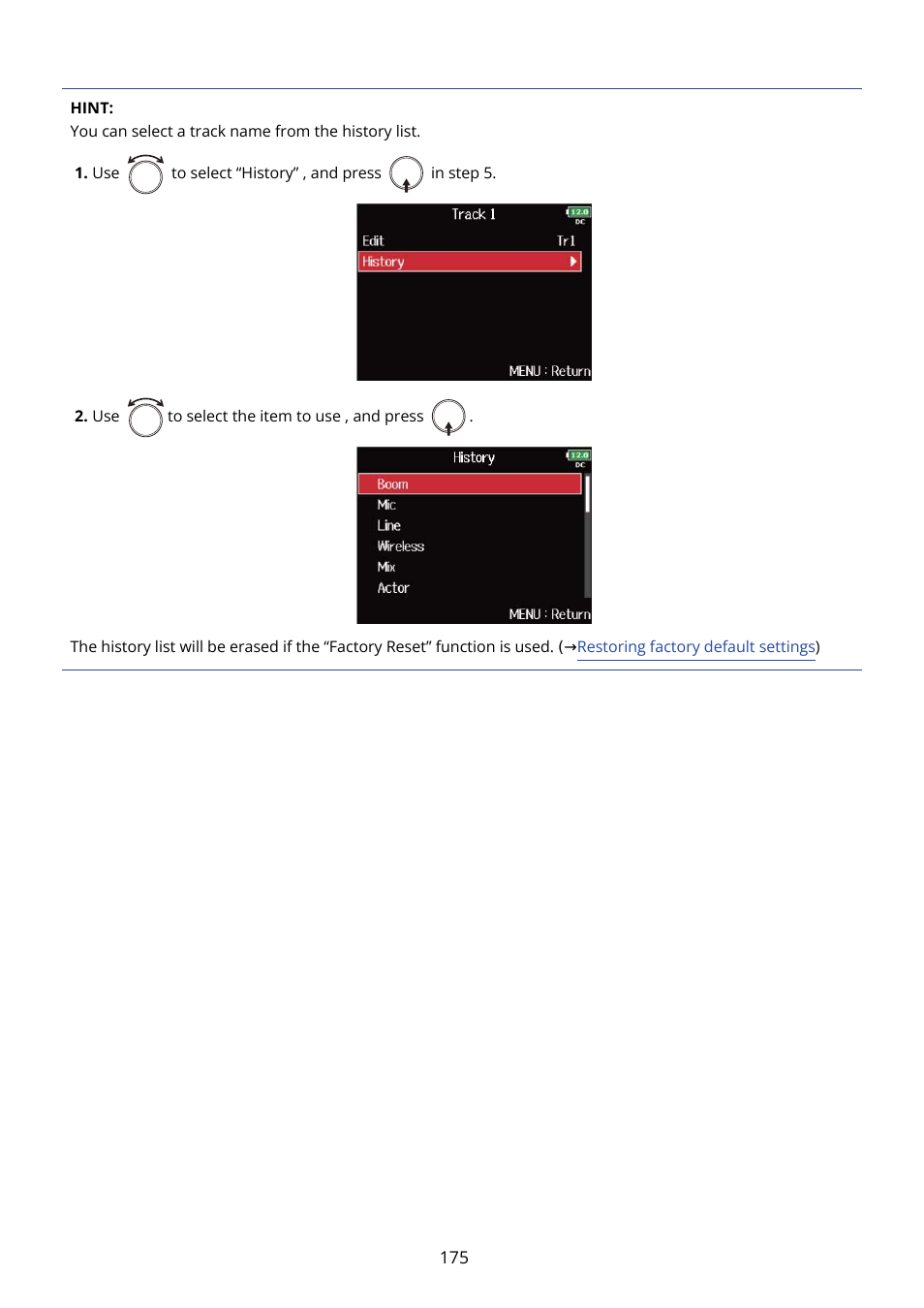 Zoom F8n Pro 8-Input / 10-Track Multitrack Field Recorder User Manual | Page 175 / 316