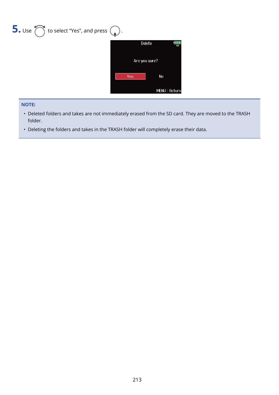 Zoom F8n Pro 8-Input / 10-Track Multitrack Field Recorder User Manual | Page 213 / 316