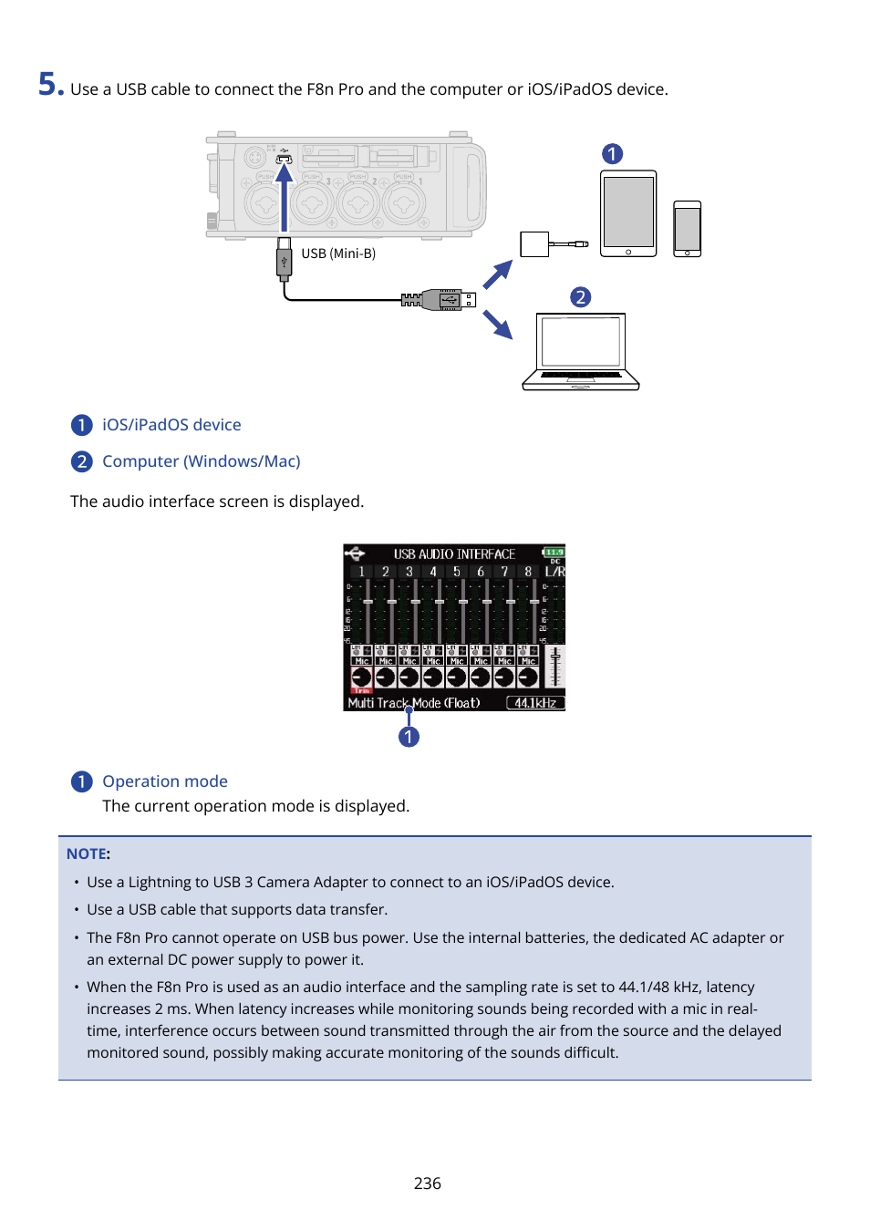 Zoom F8n Pro 8-Input / 10-Track Multitrack Field Recorder User Manual | Page 236 / 316
