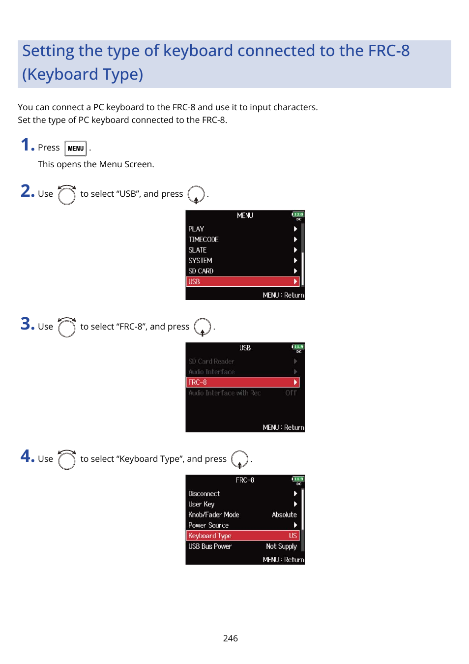 Zoom F8n Pro 8-Input / 10-Track Multitrack Field Recorder User Manual | Page 246 / 316