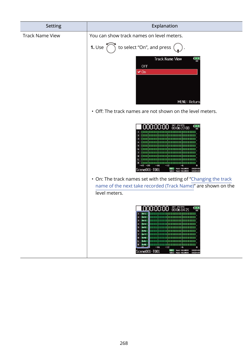 Zoom F8n Pro 8-Input / 10-Track Multitrack Field Recorder User Manual | Page 268 / 316