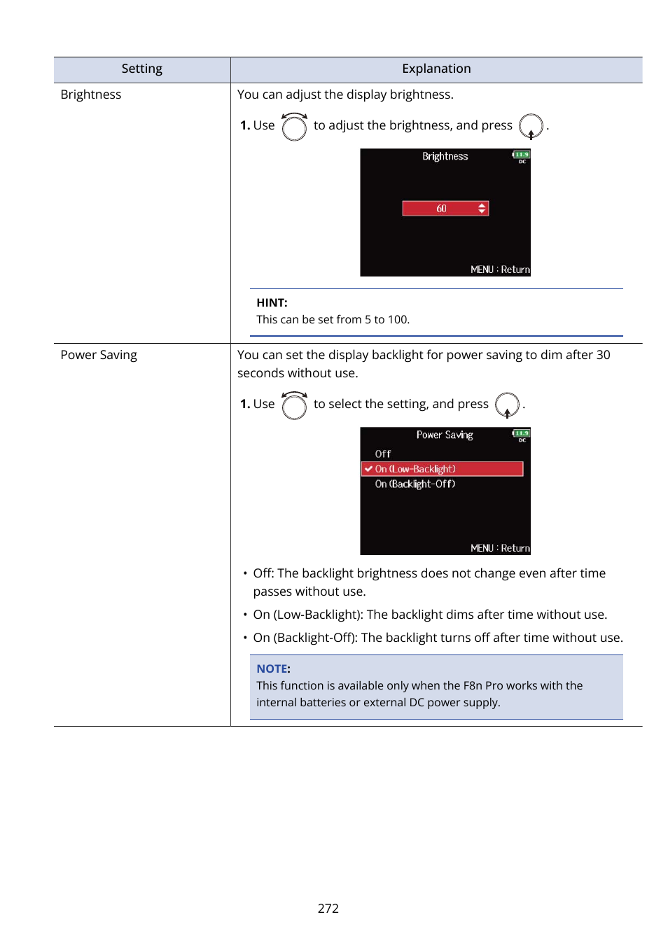 Zoom F8n Pro 8-Input / 10-Track Multitrack Field Recorder User Manual | Page 272 / 316