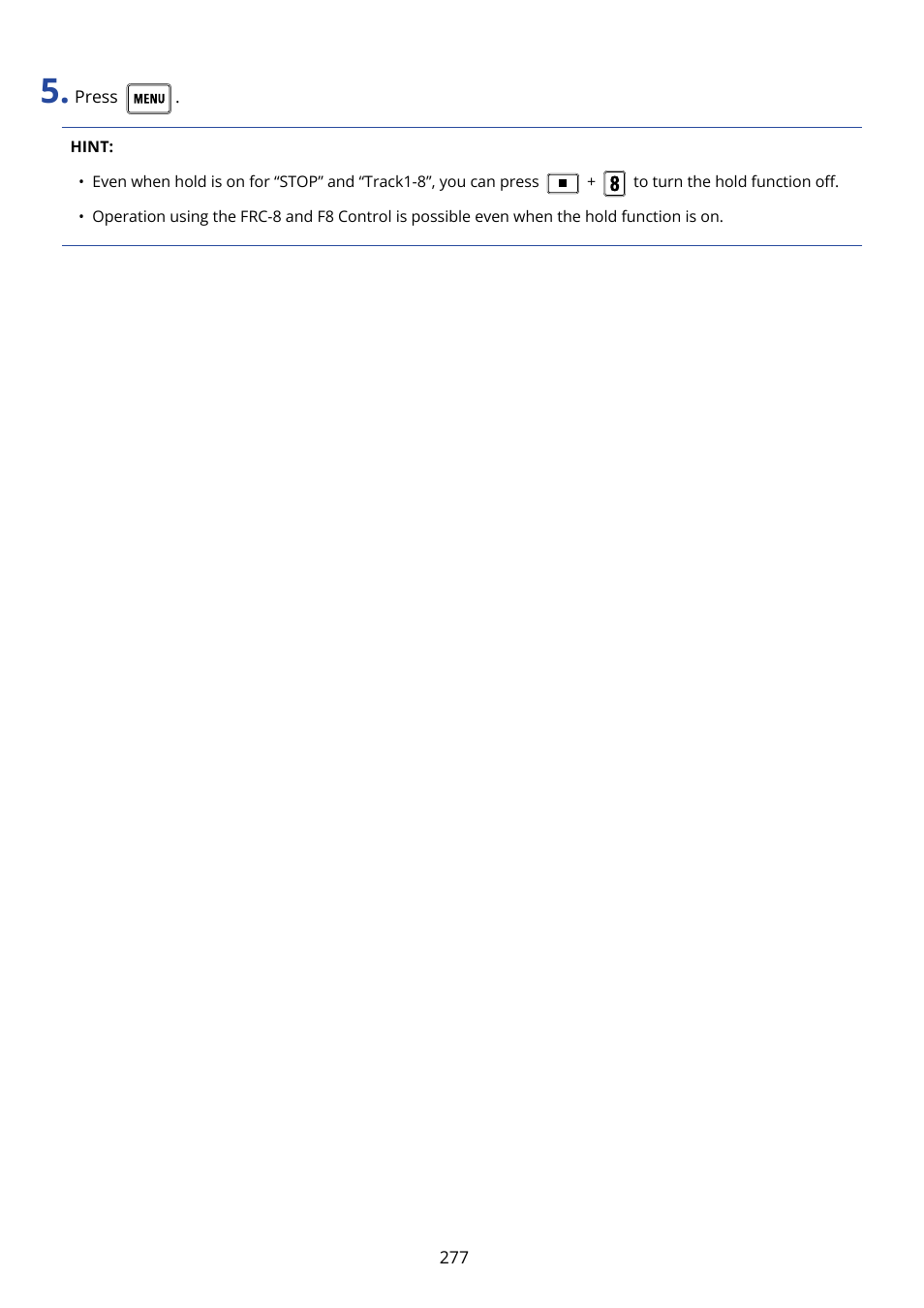 Zoom F8n Pro 8-Input / 10-Track Multitrack Field Recorder User Manual | Page 277 / 316