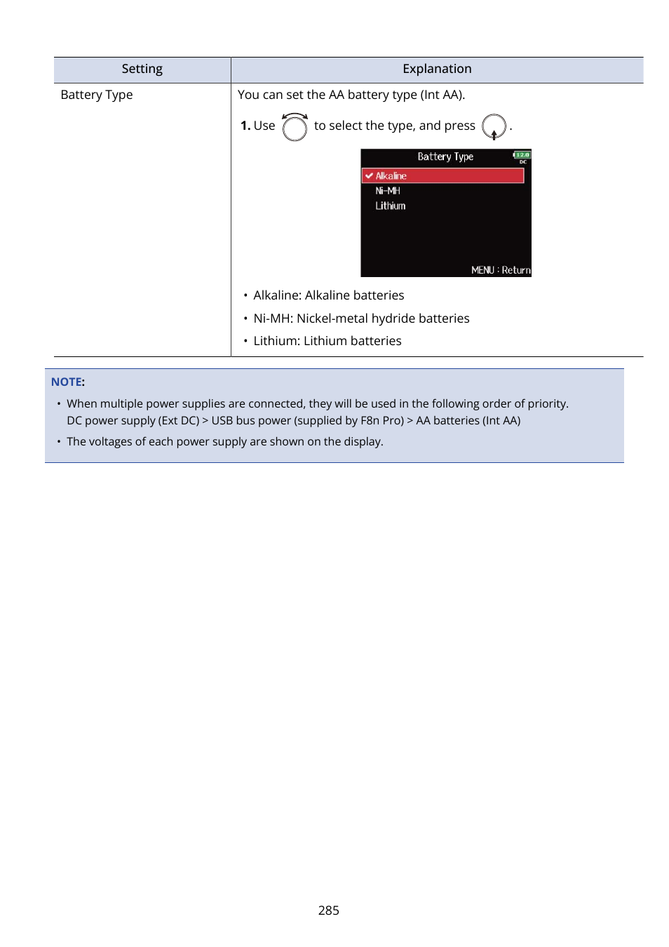 Zoom F8n Pro 8-Input / 10-Track Multitrack Field Recorder User Manual | Page 285 / 316