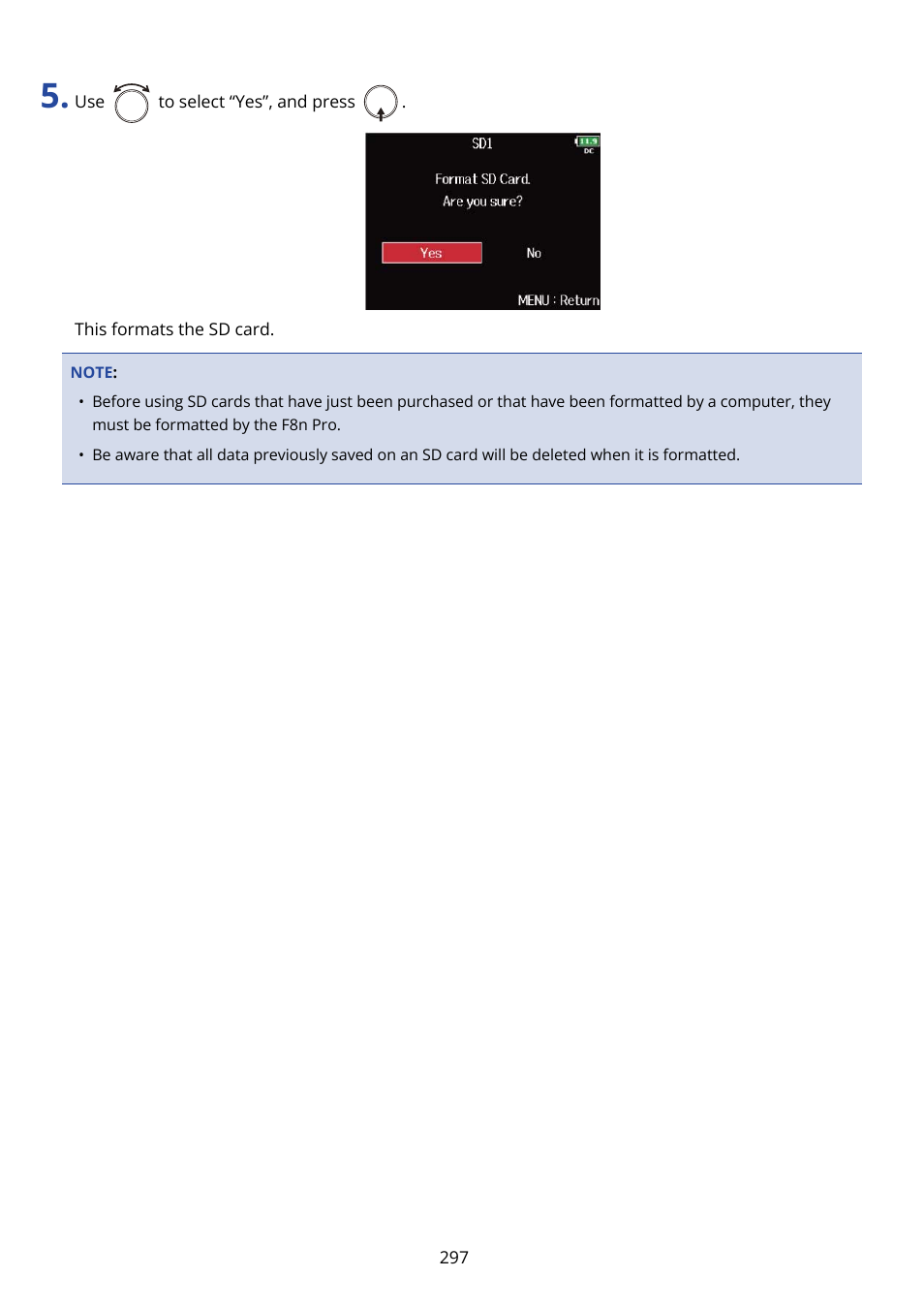 Zoom F8n Pro 8-Input / 10-Track Multitrack Field Recorder User Manual | Page 297 / 316