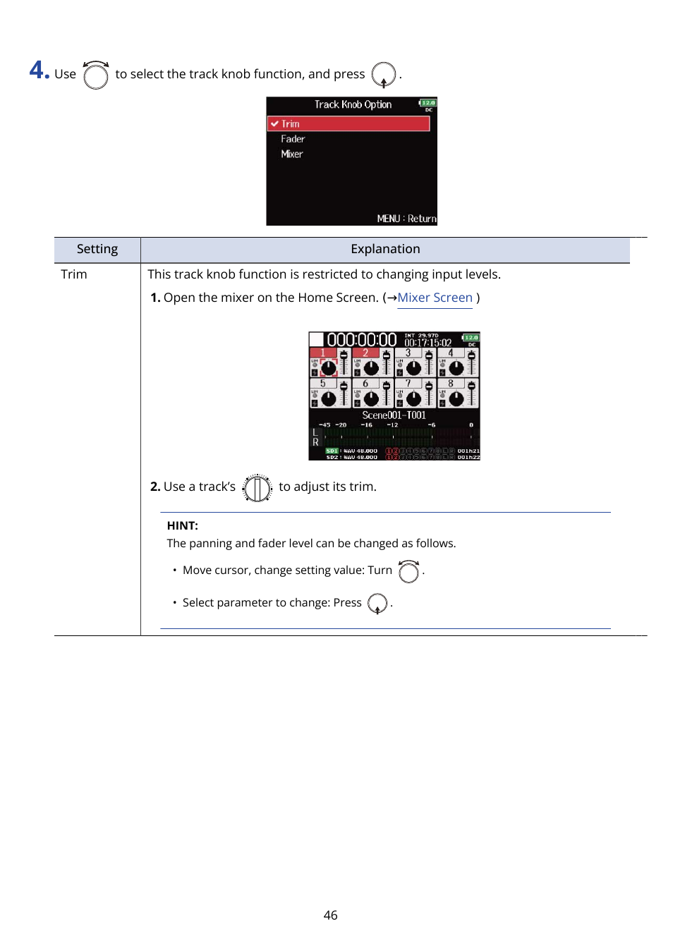 Zoom F8n Pro 8-Input / 10-Track Multitrack Field Recorder User Manual | Page 46 / 316