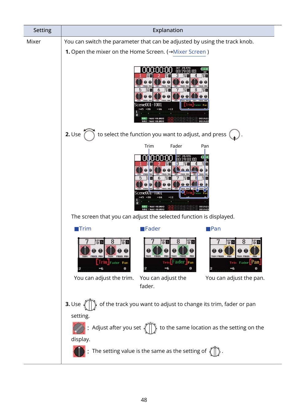 Zoom F8n Pro 8-Input / 10-Track Multitrack Field Recorder User Manual | Page 48 / 316