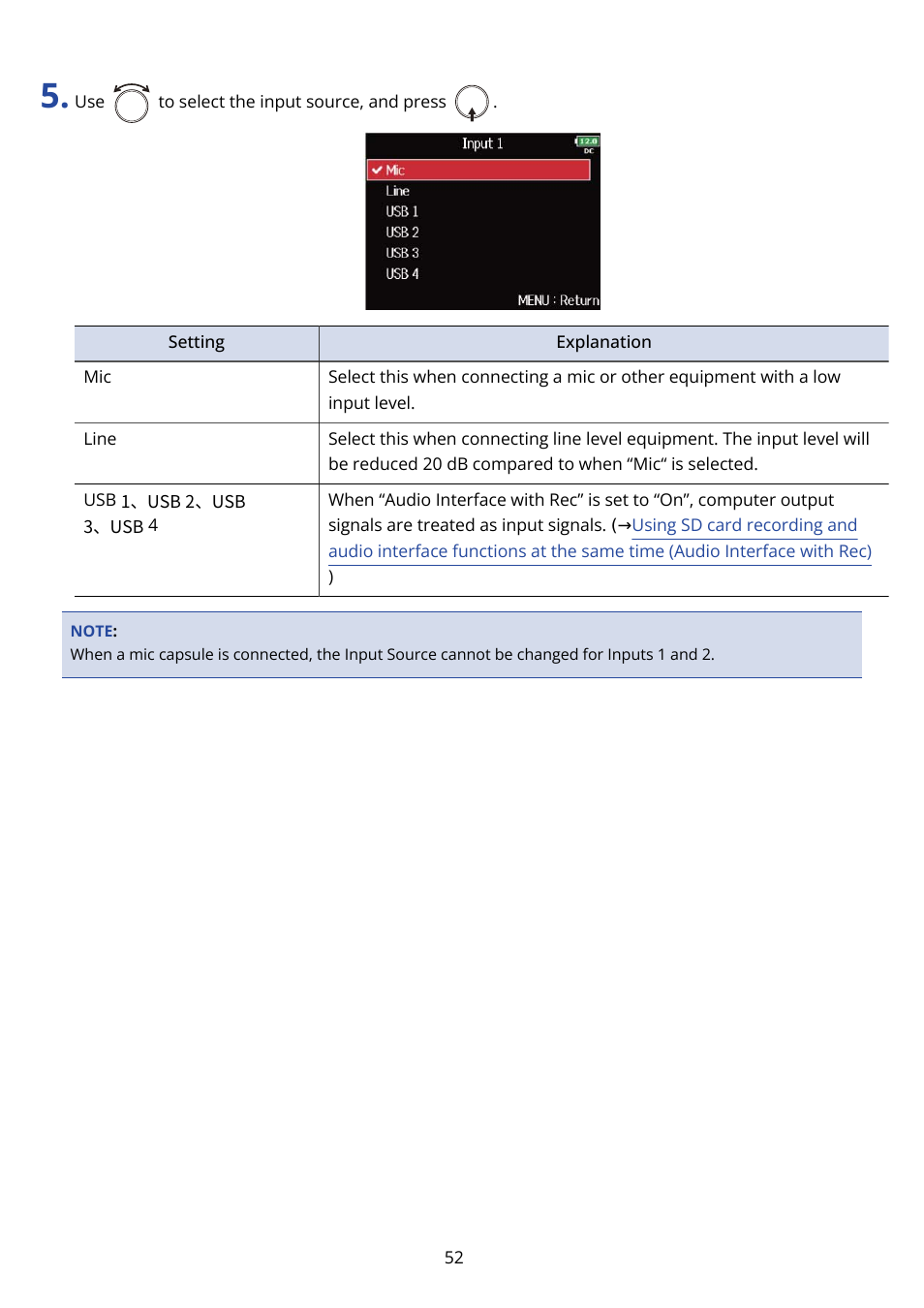Zoom F8n Pro 8-Input / 10-Track Multitrack Field Recorder User Manual | Page 52 / 316