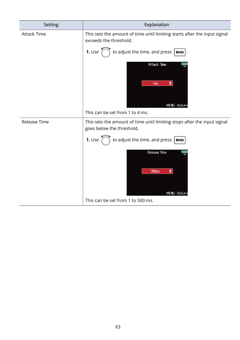 Zoom F8n Pro 8-Input / 10-Track Multitrack Field Recorder User Manual | Page 63 / 316