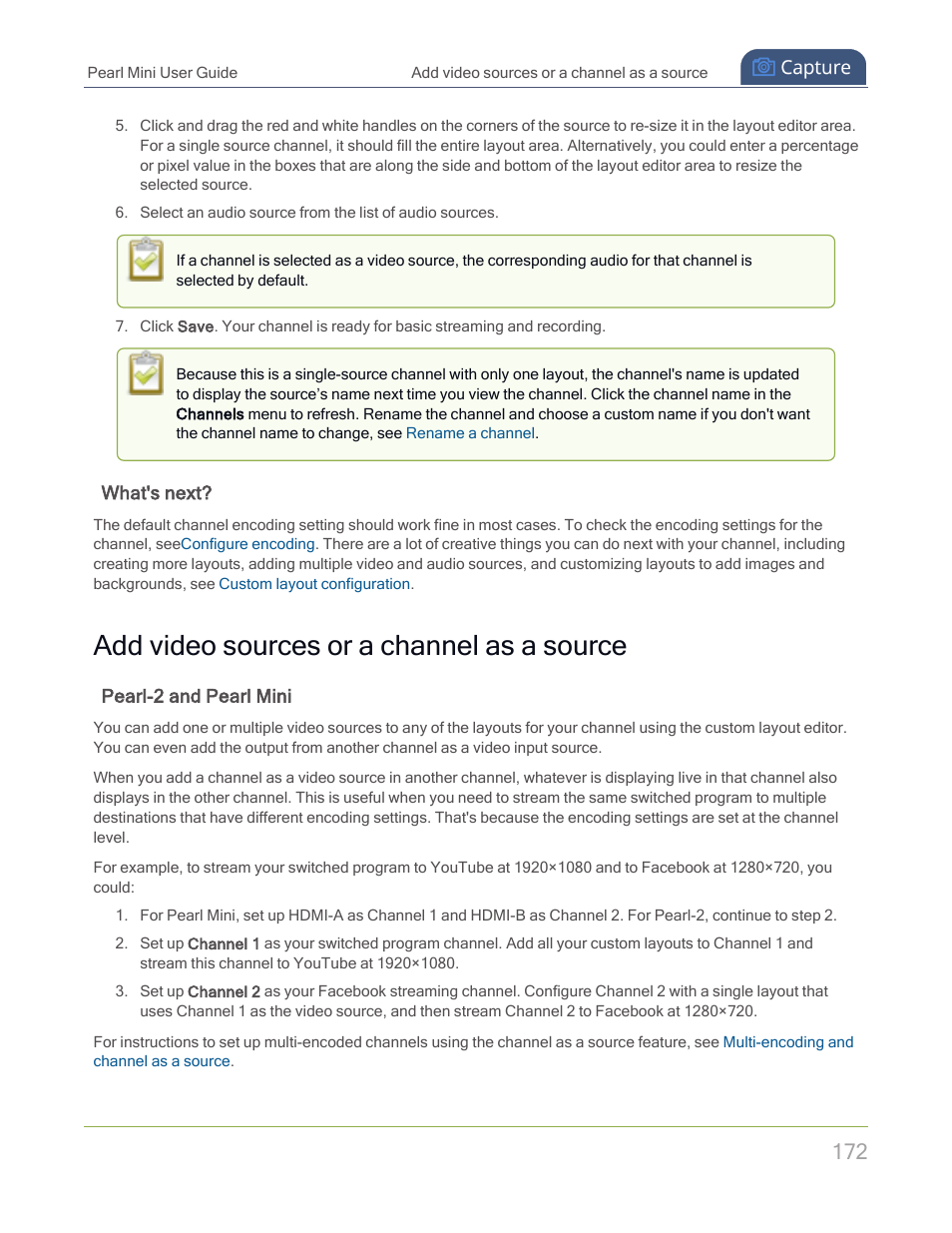 Add video sources or a channel as a source | Epiphan Pearl Mini Live Video Production System with 512GB SSD (NA/JP) User Manual | Page 183 / 459