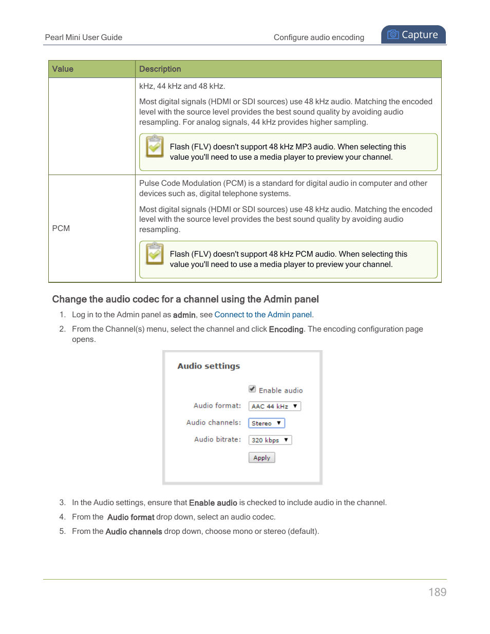 Epiphan Pearl Mini Live Video Production System with 512GB SSD (NA/JP) User Manual | Page 200 / 459