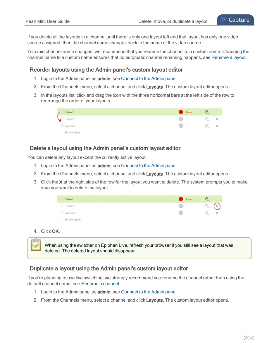 Epiphan Pearl Mini Live Video Production System with 512GB SSD (NA/JP) User Manual | Page 215 / 459