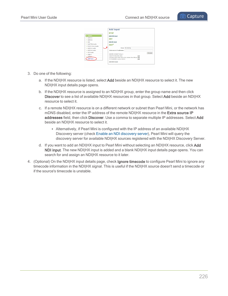 Epiphan Pearl Mini Live Video Production System with 512GB SSD (NA/JP) User Manual | Page 237 / 459