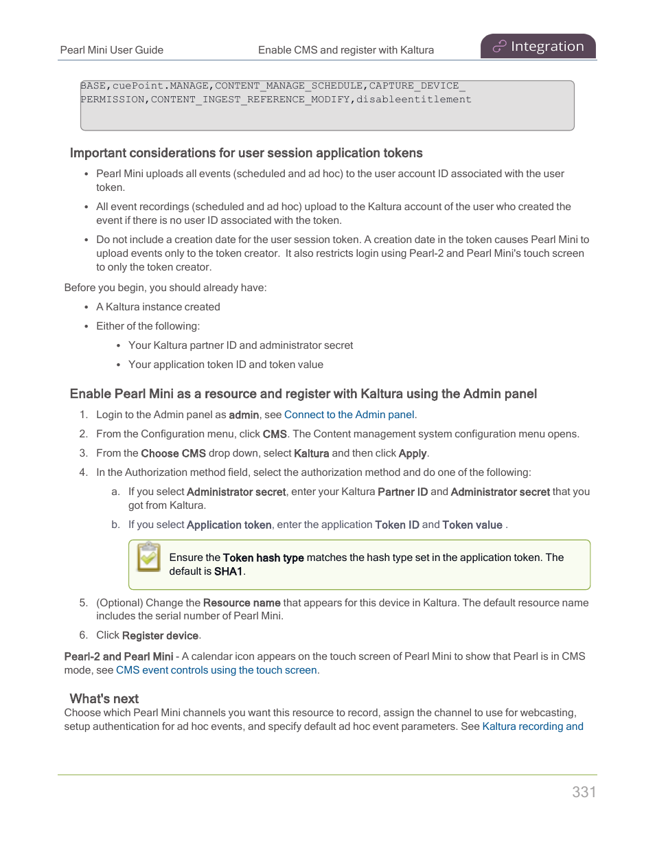 What's next | Epiphan Pearl Mini Live Video Production System with 512GB SSD (NA/JP) User Manual | Page 342 / 459
