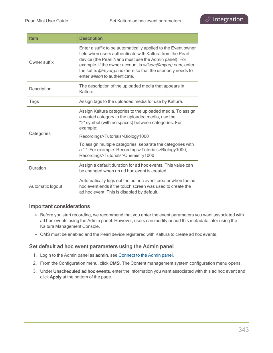 Epiphan Pearl Mini Live Video Production System with 512GB SSD (NA/JP) User Manual | Page 354 / 459