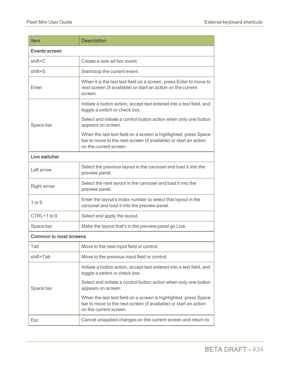Beta draft - 434 | Epiphan Pearl Mini Live Video Production System with 512GB SSD (NA/JP) User Manual | Page 445 / 459