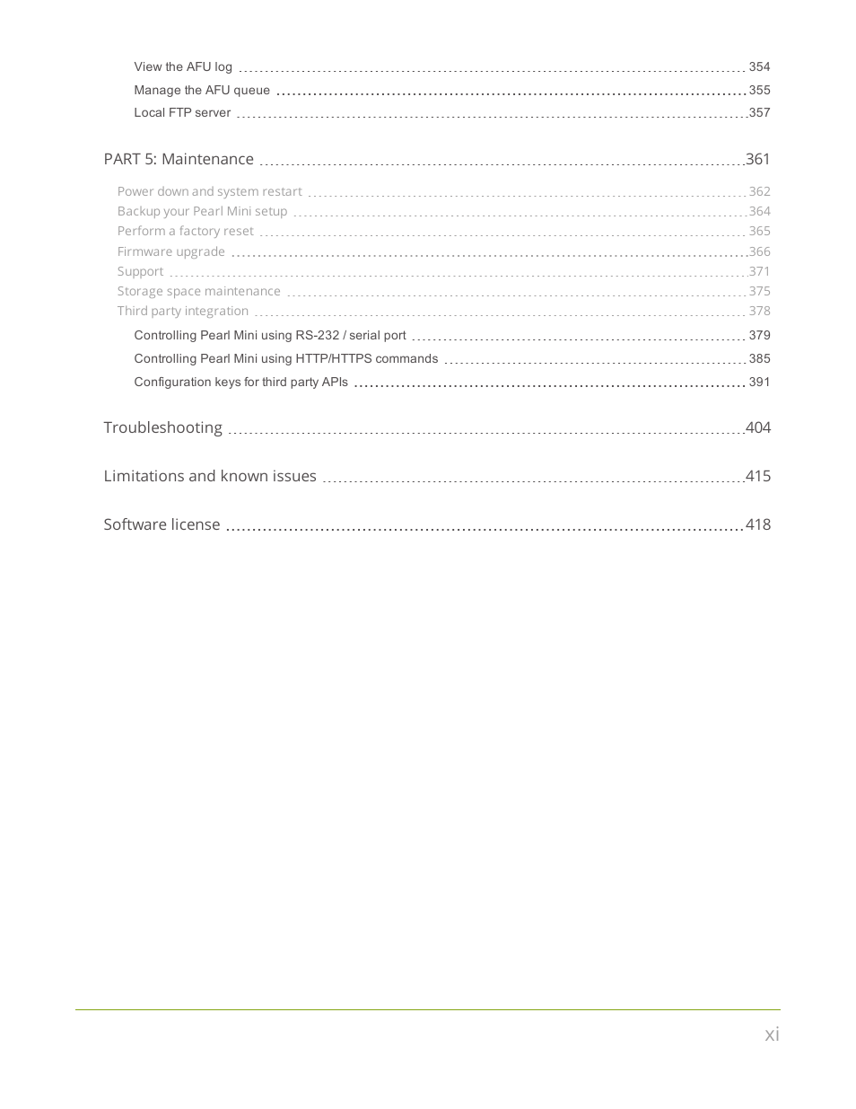 Epiphan Pearl Mini Live Video Production System User Manual | Page 11 / 438