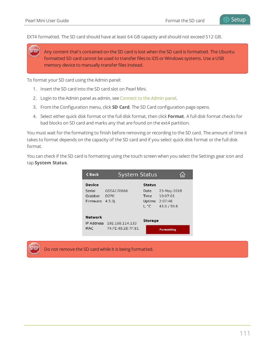 Epiphan Pearl Mini Live Video Production System User Manual | Page 122 / 438