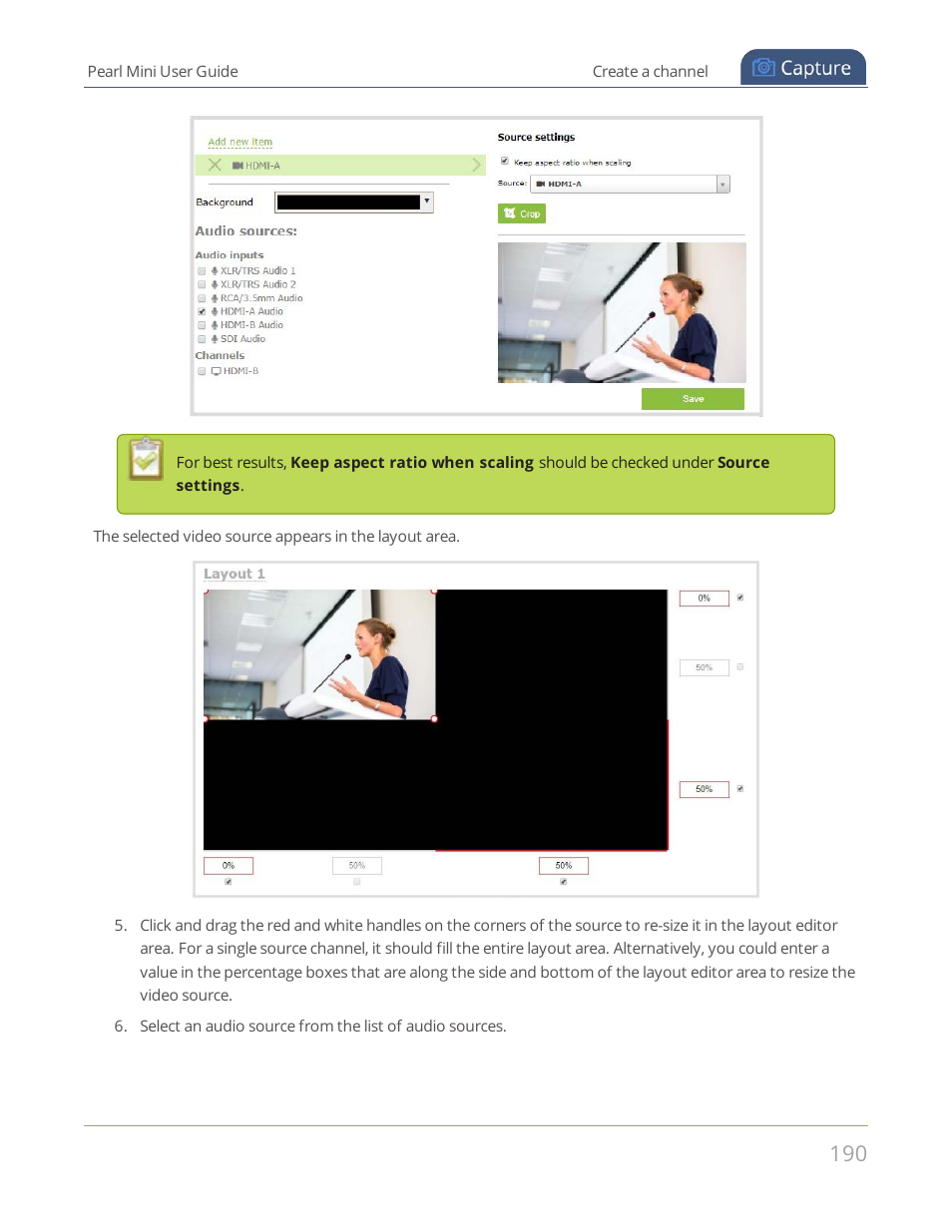Epiphan Pearl Mini Live Video Production System User Manual | Page 201 / 438