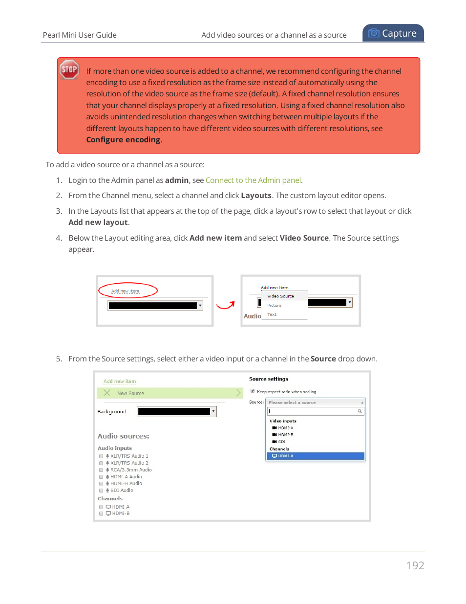 Epiphan Pearl Mini Live Video Production System User Manual | Page 203 / 438