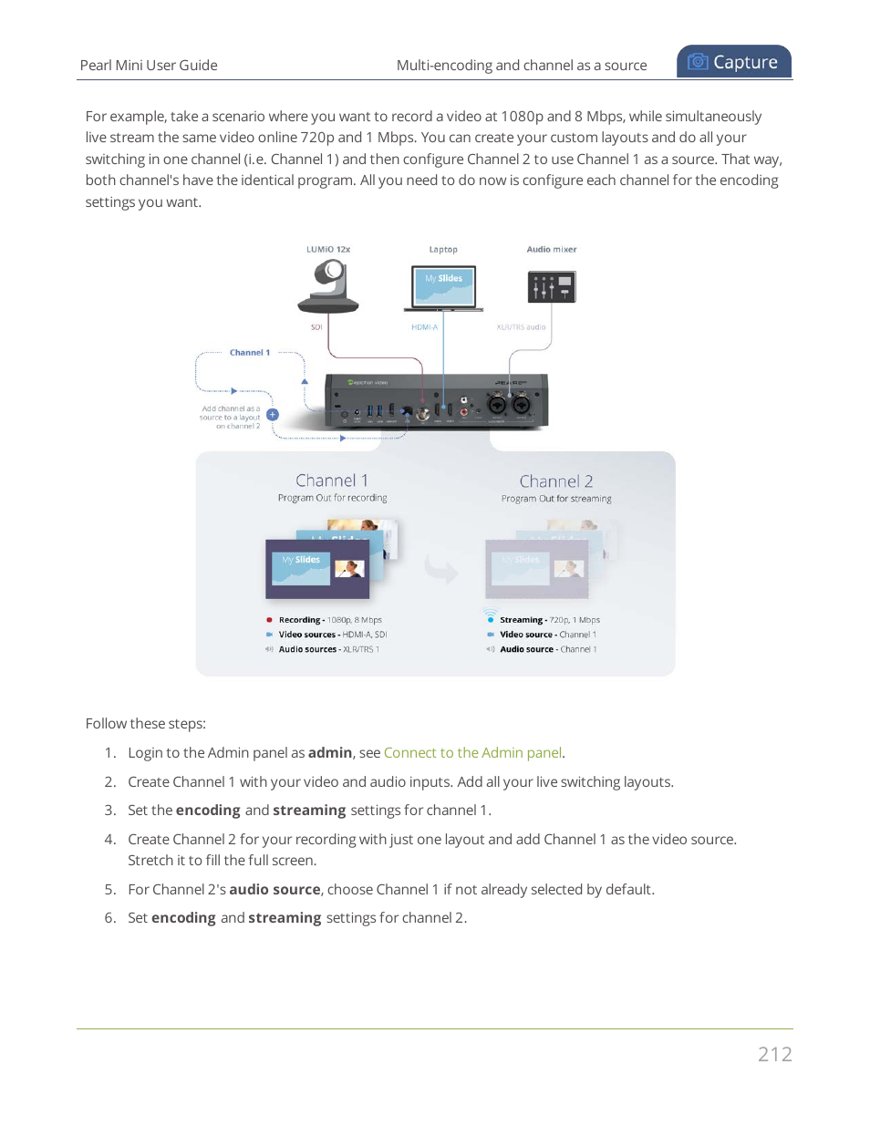 Epiphan Pearl Mini Live Video Production System User Manual | Page 223 / 438