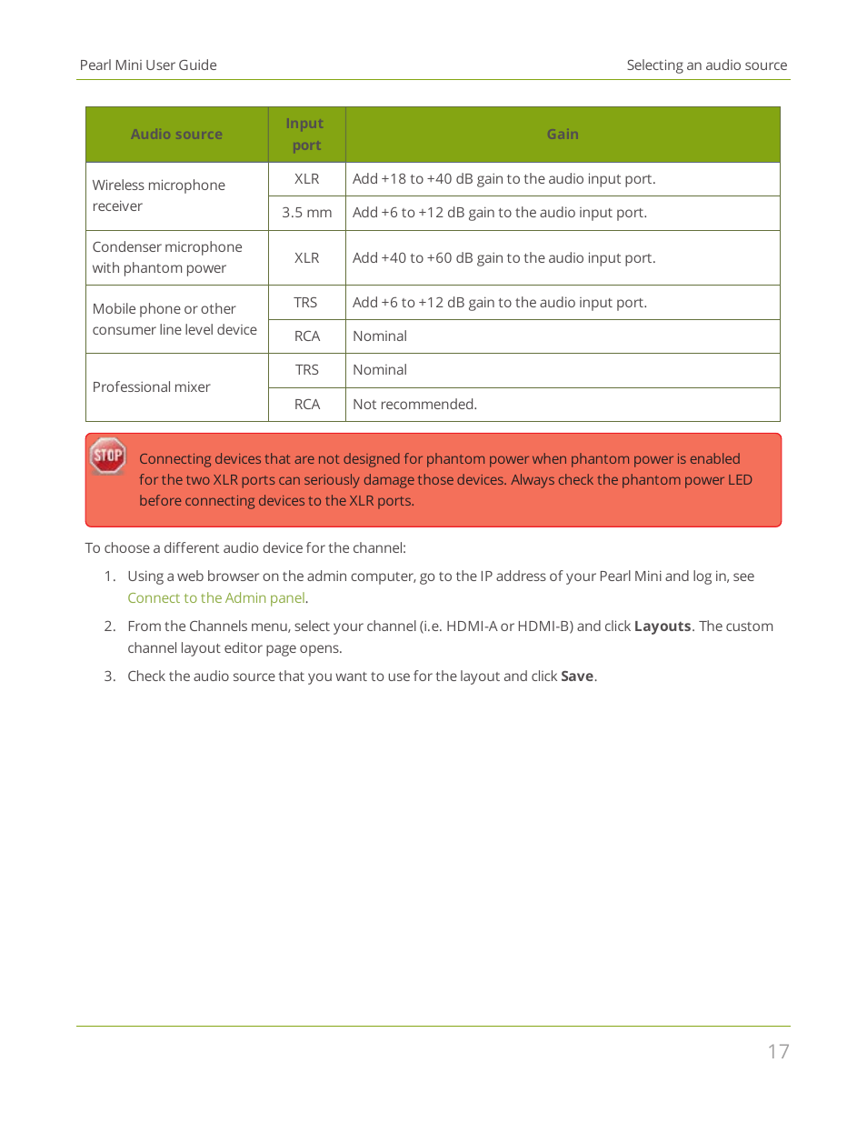 Epiphan Pearl Mini Live Video Production System User Manual | Page 28 / 438