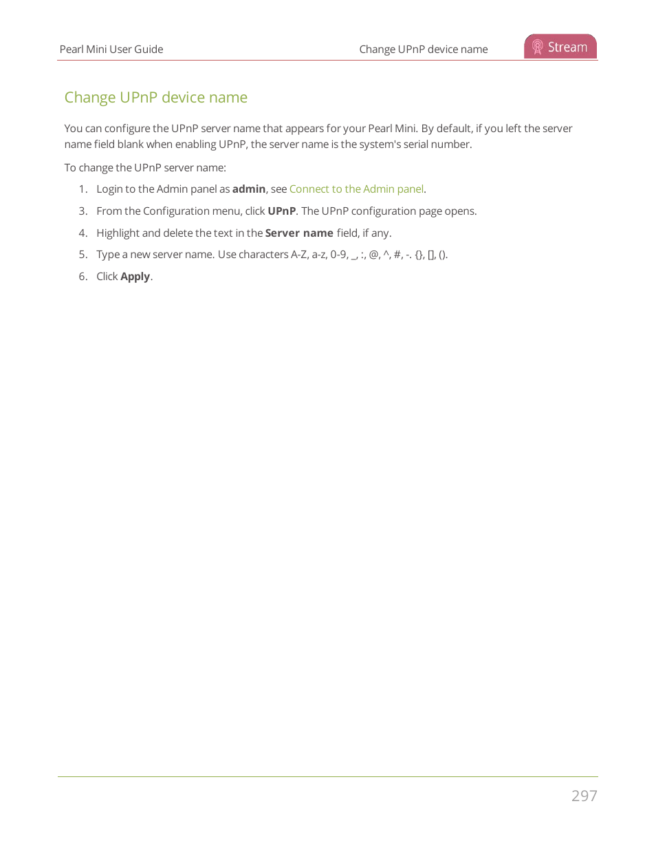 Change upnp device name | Epiphan Pearl Mini Live Video Production System User Manual | Page 308 / 438